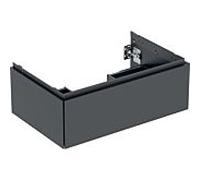 Geberit Armoire sous lavabo ONE - 1 tiroir 74x26,6x47 cm - Noir mat