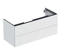 Geberit Armoire sous lavabo ONE, 2 tiroirs, 118,4 x 50,4 x 47 cm, blanc laqué mat
