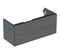 Geberit Armoire sous lavabo ONE 2 tiroirs 118,4×50,4×47 cm laque de lave matte - CM