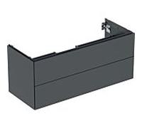 Geberit Armoire sous lavabo ONE 2 tiroirs 118,4x50,4x47 cm Noir mat 505.265.00.8