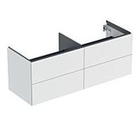Geberit One meuble sous-vasque 505266002 133,2x50,4x47cm, 4 tiroirs, blanc / laqué mat