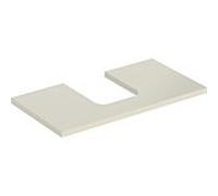 Geberit Plaque lavabo ONE 505272004, découpe centrale, 75x3x47 cm, laqué gris sable brillant