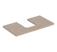 Geberit ONE - Waschtischplatte Ausschnitt mittig für Aufsatzwaschtischschale 750x30x470mm eiche