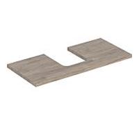Geberit Plaque de lavabo ONE 505.274.00.6 105x3x47 cm, découpe au centre, noyer hickory