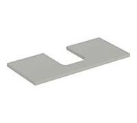 Geberit One plan de lavabo 505274007 105 x 3 x 47 cm, laqué grège/mat, découpe au milieu