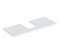 Geberit One plan de lavabo 505275002 120 x 3 x 47 cm, blanc / laqué mat, découpe au milieu