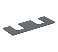 Geberit One plan de lavabo 505276003 135 x 3 x 47 cm, lave/laqué mat, double découpe