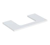 Plaque de lavabo Geberit ONE, découpe au centre, pour lavabo à poser, 90x3x47cm, 505283002, Couleur: blanc laqué mat - CM
