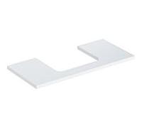 Geberit One plan de lavabo 505284001 105 x 3 x 47 cm, blanc / laqué brillant, découpe au milieu