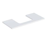 Geberit – Plaque de lavabo ONE 505.284.00.2 – découpe au centre, 105×3×47 cm, blanc laqué mat