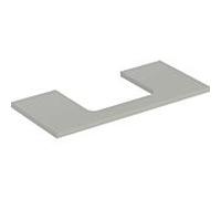Geberit Plaque de lavabo ONE 105×3×47 cm découpe au centre, greige laqué mat, 505.284.00.7