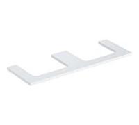 Geberit One plan de lavabo 505286001 135 x 3 x 47 cm, blanc / laqué brillant, double découpe