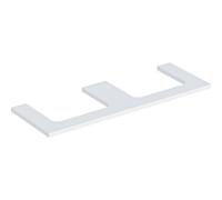 Geberit Plaque de lavabo ONE – découpe double, pour lavabo à poser 135x3x47 cm, blanc laqué mat