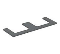 Geberit One plan de lavabo 505286003 135 x 3 x 47 cm, lave/laqué mat, double découpe