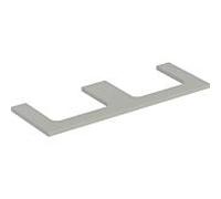 Geberit Plaque de lavabo ONE 505.286.00.7 – double découpe – 135x3x47 cm – grège laqué mat
