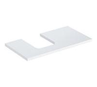 Geberit One plan de lavabo 505293001 90 x 3 x 47 cm, blanc / laqué brillant, découpe à gauche