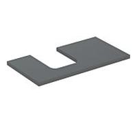Geberit One plan de lavabo 505293003 90 x 3 x 47 cm, lave/laqué mat, découpe à gauche
