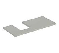 Geberit Plaque de lavabo ONE 505.294.00.7 105×3×47 cm découpe à gauche greige laqué mat