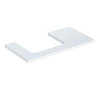 Geberit One plan de lavabo 505303001 90 x 3 x 47 cm, blanc /laqué brillant, découpe à gauche
