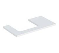 Geberit One plan vasque 505303002 90 x 3 x 47 cm, blanc / laqué mat, découpe à gauche