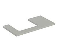 Geberit ONE Plaque de lavabo découpe gauche 90×3×47 cm laqué grège mat