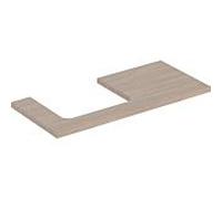 Geberit Plan de vasque ONE 505304005 pour lavabo à poser 105×3×47 cm découpe à gauche Chêne mélamine