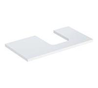 Geberit One plan de lavabo 505313001 90 x 3 x 47 cm, blanc / laqué brillant, découpe à droite