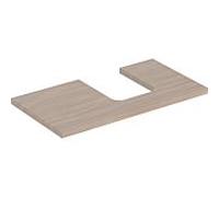 Geberit One plan de lavabo 505313005 90 x 3 x 47 cm, structure en bois de chêne/mélamine, découpe à droite