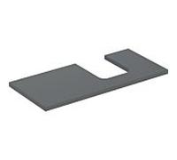 Geberit One plan de lavabo 505314003 105 x 3 x 47 cm, lave/laqué mat, découpe à droite