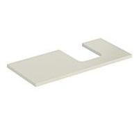 Geberit Plaque de lavabo ONE 505314004 — découpe à droite, 105x3x47 cm, laqué gris sable brillant