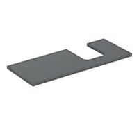 Geberit Plaque de lavabo ONE découpe à droite 120×3×47 cm pour lavabo à poser laque de lave matte - CM