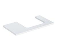Geberit One plan de lavabo 505323001 90 x 3 x 47 cm, blanc / laqué brillant, découpe à droite