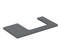 Geberit One plan de lavabo 505323003 90 x 3 x 47 cm, lave/laqué mat, découpe à droite