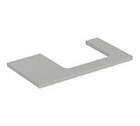 Geberit One plan de lavabo 505323007 90 x 3 x 47 cm, laqué grège/mat, découpe à droite