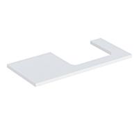 Geberit Plan de lavabo ONE - découpe à droite - 105x3x47 cm - blanc laqué mat