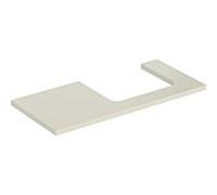 Geberit One plan de lavabo 505324004 105 x 3 x 47 cm, gris sable/laqué brillant, découpe à droite