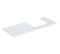 Geberit Plan de lavabo ONE – 120 × 3 × 47 cm, découpe à droite, laqué blanc brillant