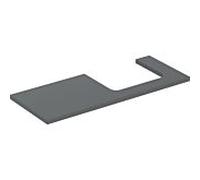 Geberit ONE Plan de lavabo 505.325.00.3 120×3×47 cm découpe à droite laque de lave matte