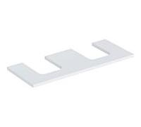 Geberit Plaque de lavabo ONE 505.335.00.2 découpe double 120x3x47 cm blanc laqué mat
