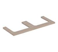 Geberit Plaque de lavabo ONE - découpe double, 120x3x47 cm, pour lavabo à poser - Chêne (mélamine)