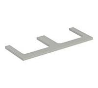 Geberit ONE Plaque de lavabo 505345007 double découpe 120x3x47 cm greige laqué mat