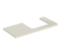 Geberit ONE Plan de lavabo, découpe à droite, 105x3x47 cm, 505.324.00.4, Couleur: laquÃ© gris sable brillant