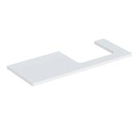 Geberit ONE Plan de lavabo, découpe à droite, 120x3x47 cm, 505.325.00.2, Couleur: blanc laqué mat