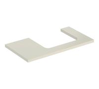 Geberit ONE Plan de lavabo, découpe à droite, 90x3x47 cm, 505323004, Couleur: laquÃ© gris sable brillant - CM