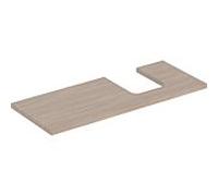 Geberit One plan de vasque 505315005 120 x 3 x 47 cm, structure en bois de chêne/mélamine, découpe à droite