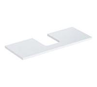 Geberit ONE Plaque de lavabo, découpe au centre, pour lavabo à poser en forme de coupe, 120x3x47cm, 505.275.00., Coloris: laqué blanc brillant - 505.275.00.1