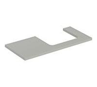 Geberit One plan vasque 505324007 105 x 3 x 47 cm, laqué grège/mat, découpe à droite