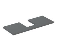 Geberit ONE Plaque de lavabo, découpe au centre, pour lavabo à poser en forme de coupe, 120x3x47cm, 505275003, Couleur: laque de lave matte - CM