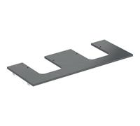 Geberit ONE - Waschtischplatte Ausschn re/li für Aufsatzschale 1200x20x470mm Marmoropt schwarz matt