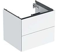 Geberit One sous lavabo 505261001 59,2 x 50,4 x 47 cm, blanc / laqué brillant, 2 tiroirs